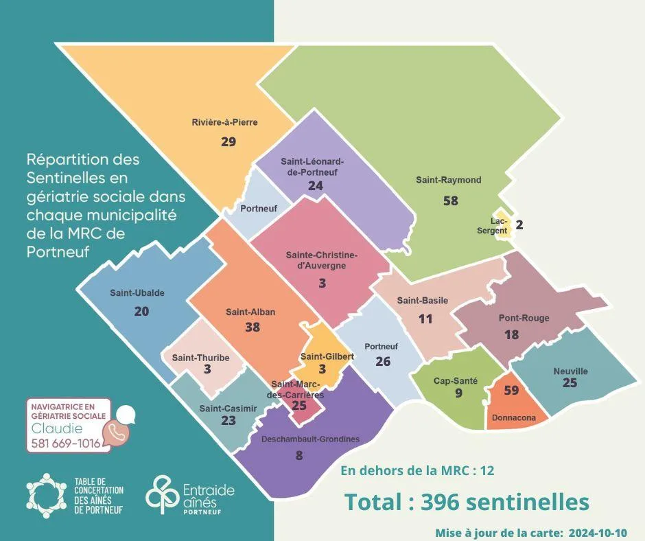 Carte sentinelle aines 10 octobre 2024